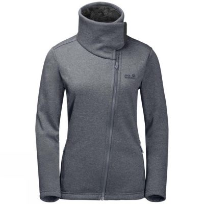 Chaquetas Jack Wolfskin Atlantic Sky Mujer Gris - Chile NQS134876